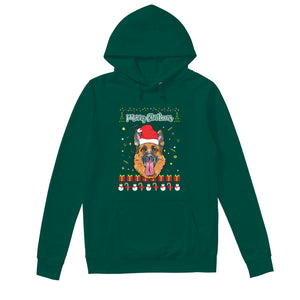 Merry Christmas German Shepherd - Unisex Hoodie