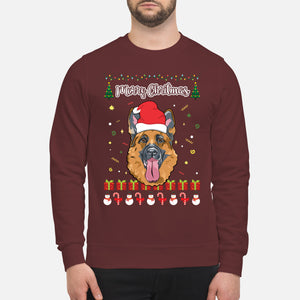 Merry Christmas German Shepherd - Unisex Sweatshirt