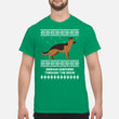 German Shepherd Through The Snow - Men's T-Shirt