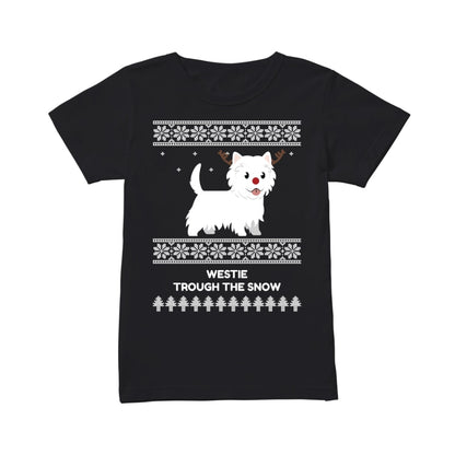 Westie Through The Snow  - Women's T-shirt