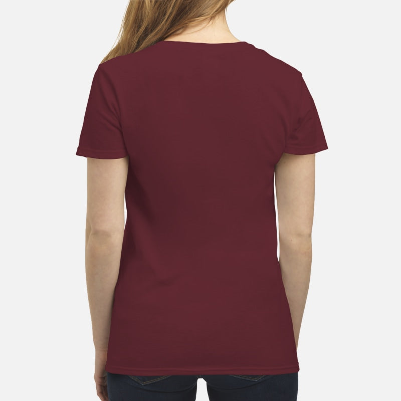 Bulldog Through The Snow - Premium Women's T-shirt
