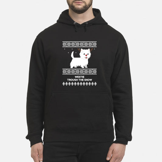 Westie Through The Snow  - Unisex Hoodie