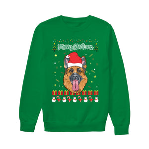 Merry Christmas German Shepherd - Unisex Sweatshirt