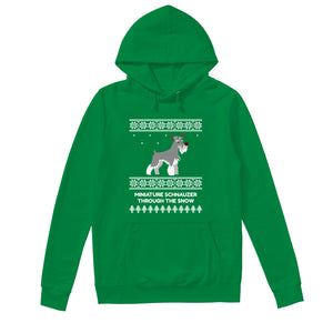 Miniature Schnauzer Through The Snow - Unisex Hoodie