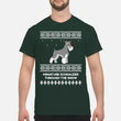 Miniature Schnauzer Through The Snow - Men's T-Shirt