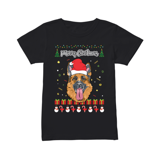 Merry Christmas German Shepherd - Women's T-shirt