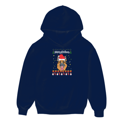 Merry Christmas German Shepherd - Kids Hoodie