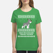Miniature Schnauzer Through The Snow - Premium Women's T-shirt