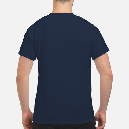Bulldog Through The Snow - Men's T-Shirt