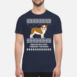 Bulldog Through The Snow - Premium Men's T-shirt