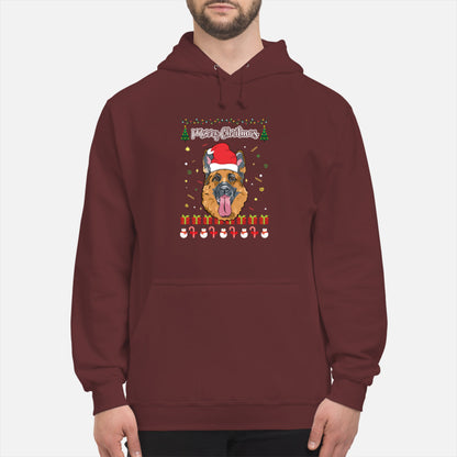 Merry Christmas German Shepherd - Unisex Hoodie