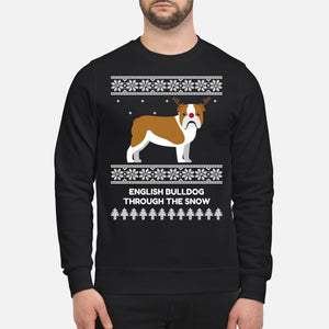 Bulldog Through The Snow - Unisex Sweatshirt