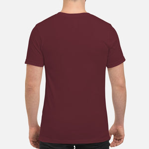Bulldog Through The Snow - Premium Men's T-shirt