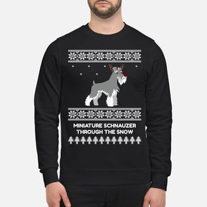 Miniature Schnauzer Through The Snow - Unisex Sweatshirt