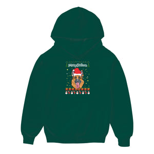 Merry Christmas German Shepherd - Kids Hoodie
