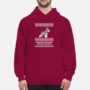 Miniature Schnauzer Through The Snow - Unisex Hoodie