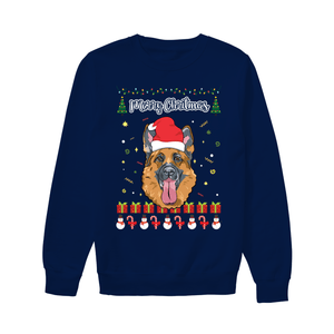 Merry Christmas German Shepherd - Unisex Sweatshirt