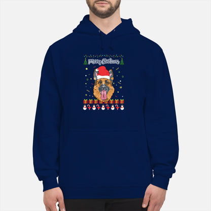 Merry Christmas German Shepherd - Unisex Hoodie