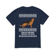 German Shepherd Through The Snow - Men's T-Shirt