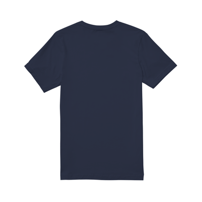 Bulldog Through The Snow - Premium Men's T-shirt