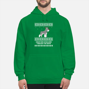 Miniature Schnauzer Through The Snow - Unisex Hoodie