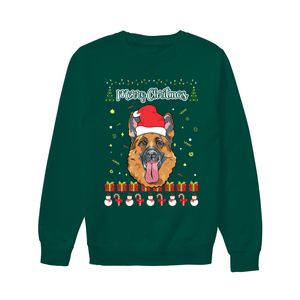 Merry Christmas German Shepherd - Unisex Sweatshirt