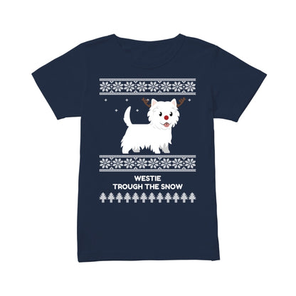 Westie Through The Snow  - Women's T-shirt