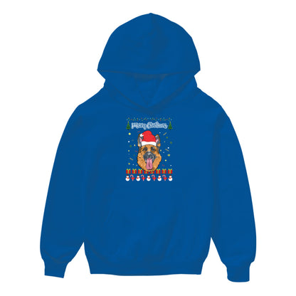 Merry Christmas German Shepherd - Kids Hoodie