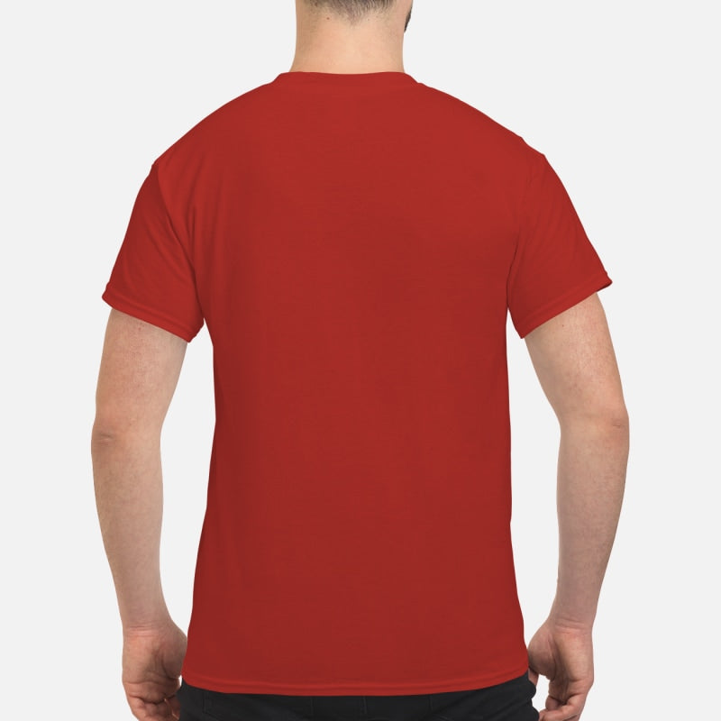 Bulldog Through The Snow - Men's T-Shirt