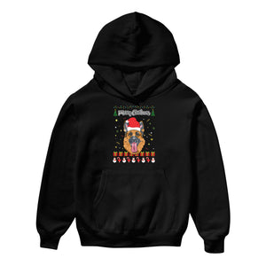 Merry Christmas German Shepherd - Kids Hoodie