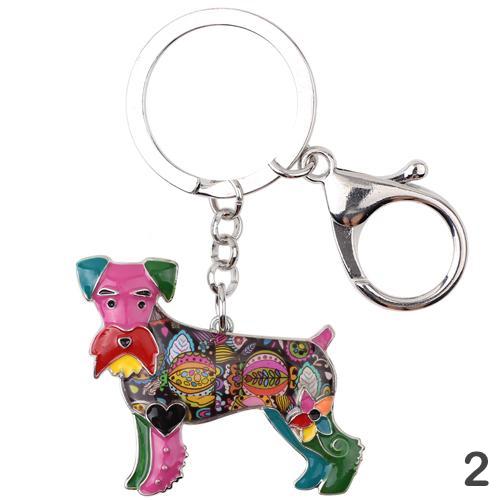 Vicky Schnauzer Keychain