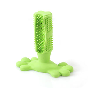 Chewy dog toothbrush toy