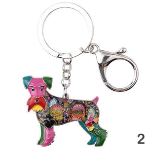 Vicky Schnauzer Keychain