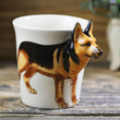 3D German Shepherd Mug