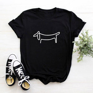 Picasso Dachshund Lady T-Shirt