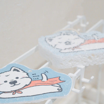 Superhero Westie Dish Sponge
