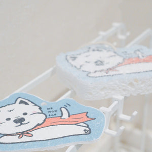Superhero Westie Dish Sponge