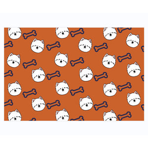 Leather Westie Placemats
