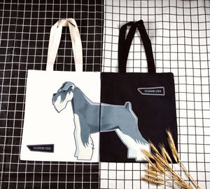 Schnauzer Canvas Tote Bag