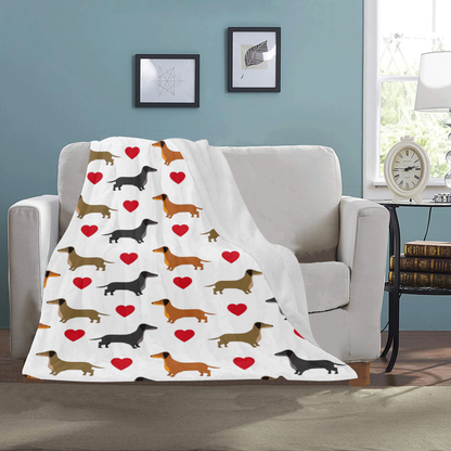 Dachshund Love Blanket