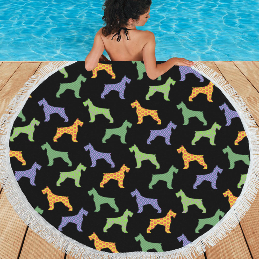 Schnauzer Beach Towel