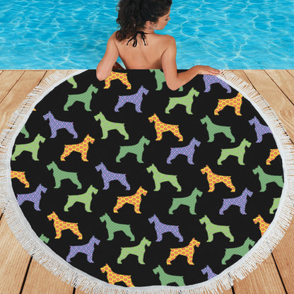 Schnauzer Beach Towel