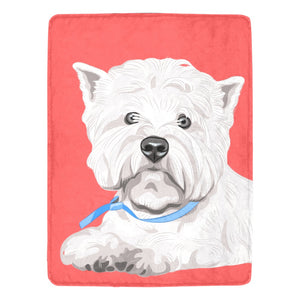 Red Westie Blanket