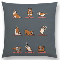 English Bulldog Yoga Pillow Case