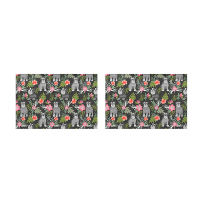 Schnauzer Placemats Set
