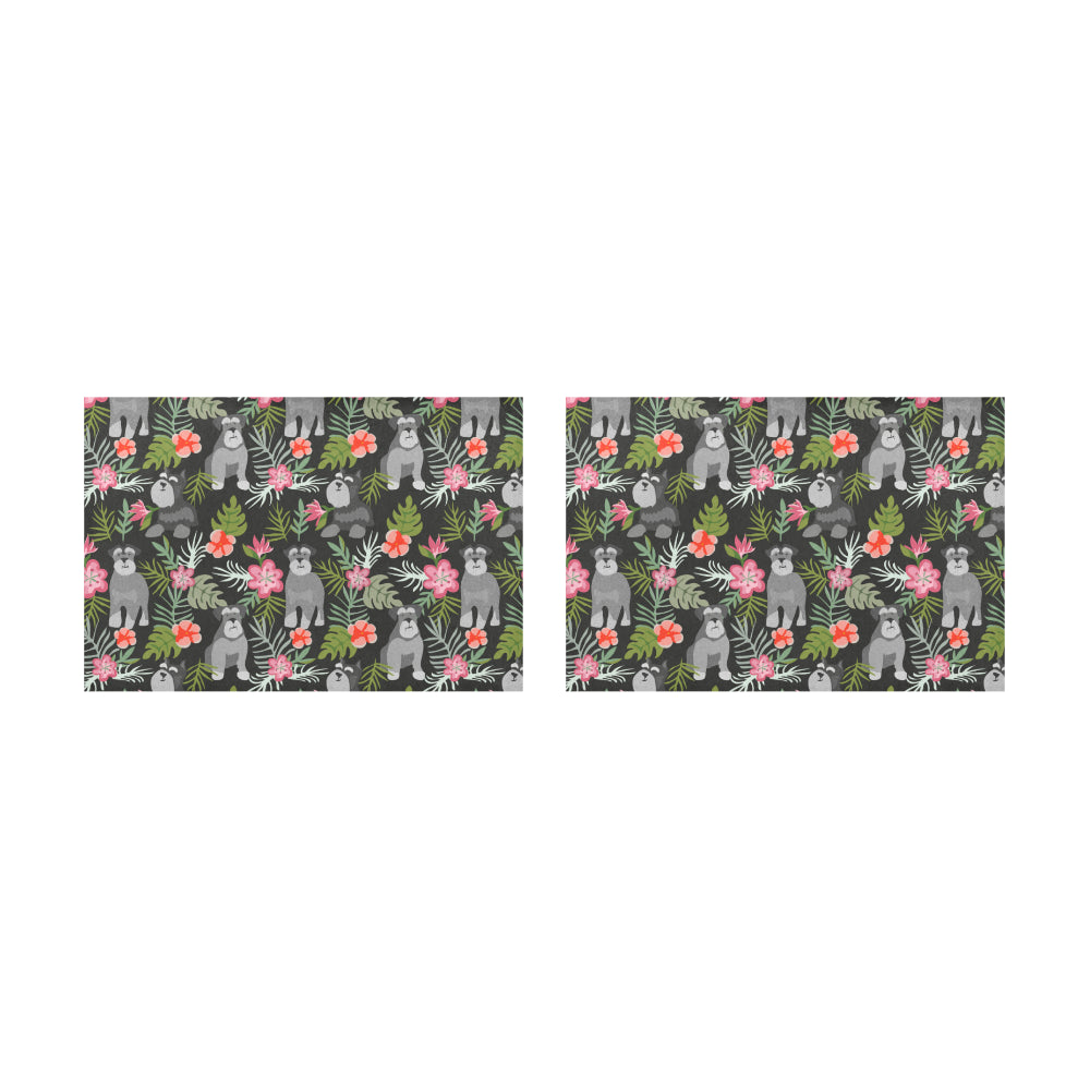 Schnauzer Placemats Set