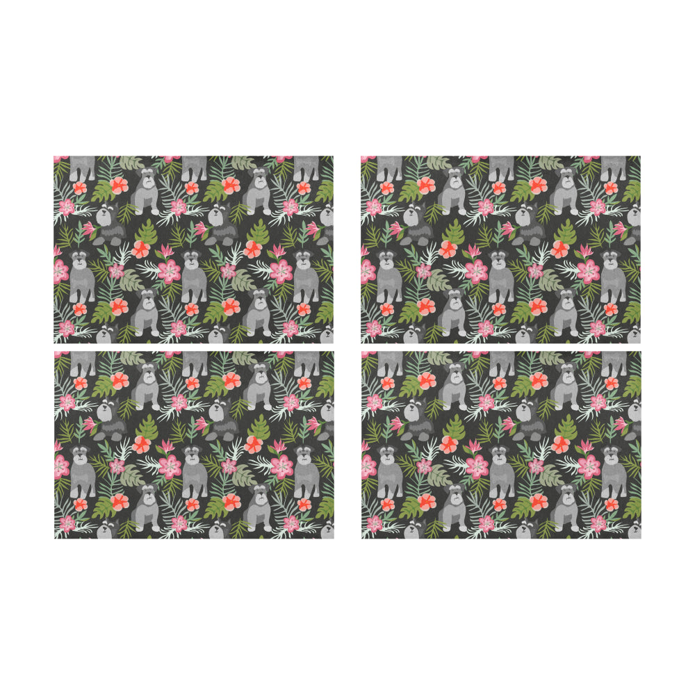 Schnauzer Placemats Set