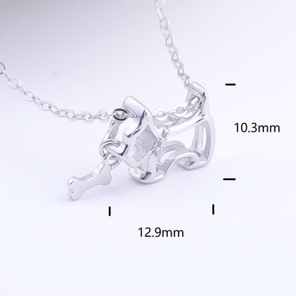 925 Sterling Silver Westie Necklace