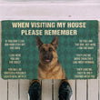 German Shepherd House Rules Doormat