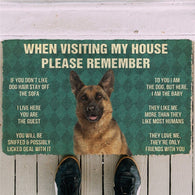 German Shepherd House Rules Doormat